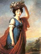 eisabeth Vige-Lebrun Princess Eudocia Ivanovna Galitzine as Flora painting